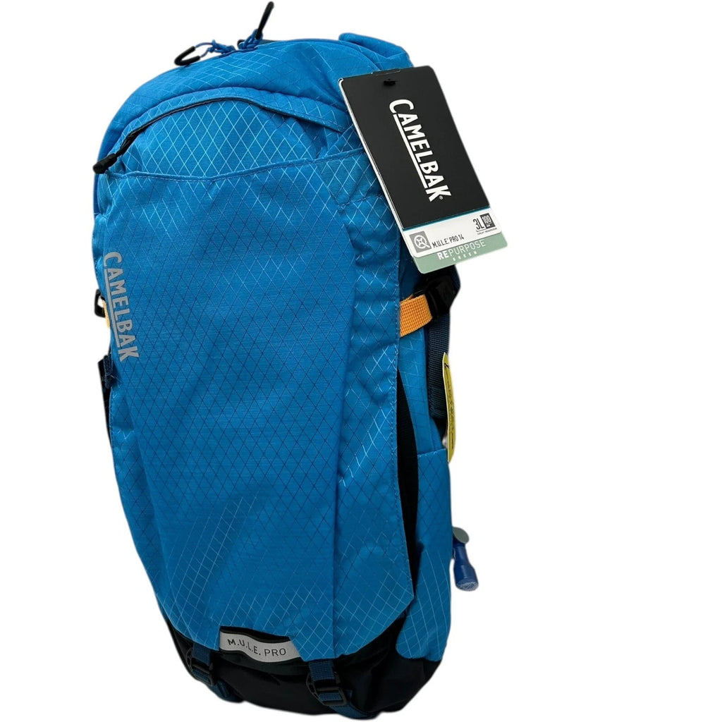 CAMELBAK M.U.L.E Pro 14L Bike Hydration Backpack 100 oz, Ibiza Blue/Orange M251Q