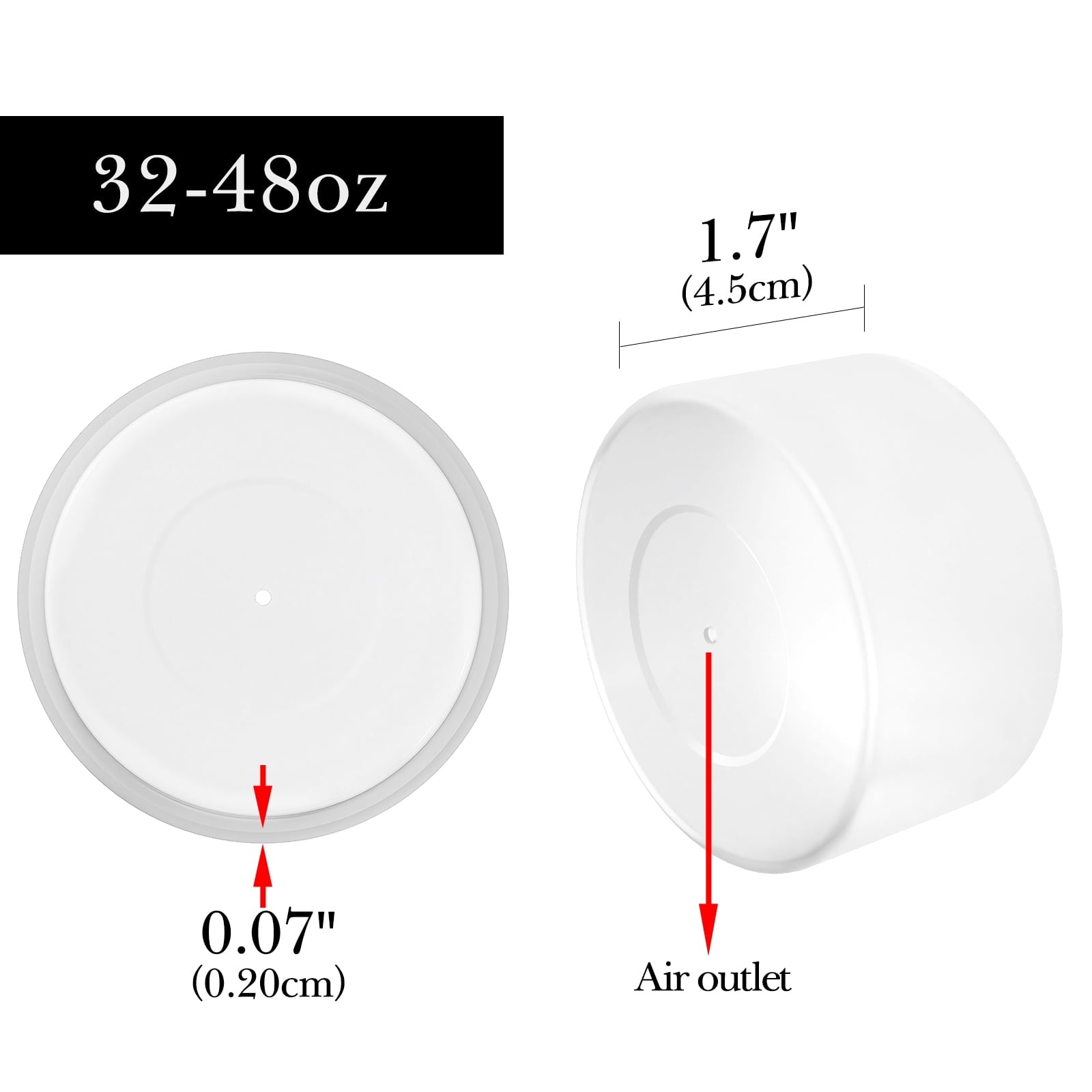 Linkidea 2 Pack Water Bottle Boot Compatible with Nalgene Sustain Wide Mouth 32oz/48oz, Narrow Mouth 32oz, Silicone Anti-Slip Bottle Bottom Bumper Protector (Clear White) M214D