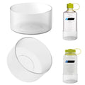 Linkidea 2 Pack Water Bottle Boot Compatible with Nalgene Sustain Wide Mouth 32oz/48oz, Narrow Mouth 32oz, Silicone Anti-Slip Bottle Bottom Bumper Protector (Clear White) M214D