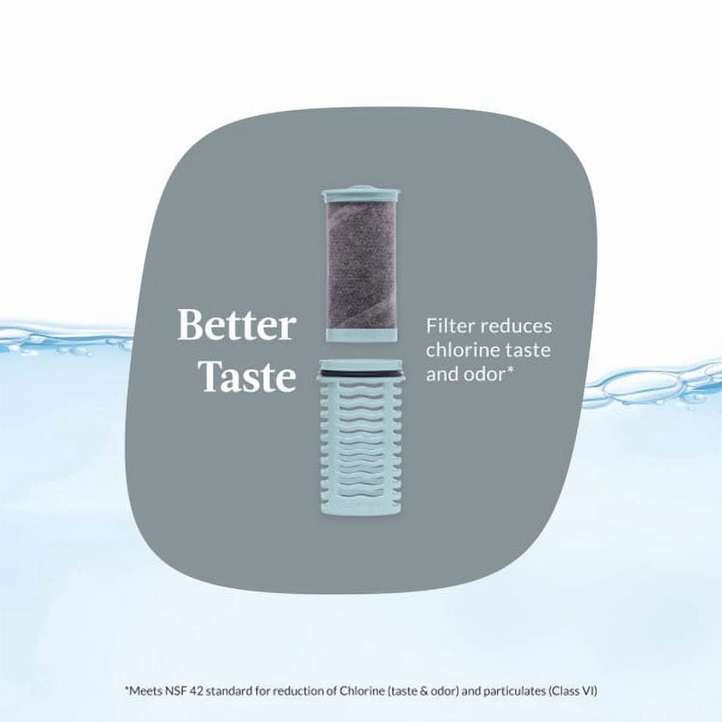 Contigo Clybourn Chill Stainless Steel FreeFlow Filter Water Bottle with AUTOSEAL, 24oz Salt M107V