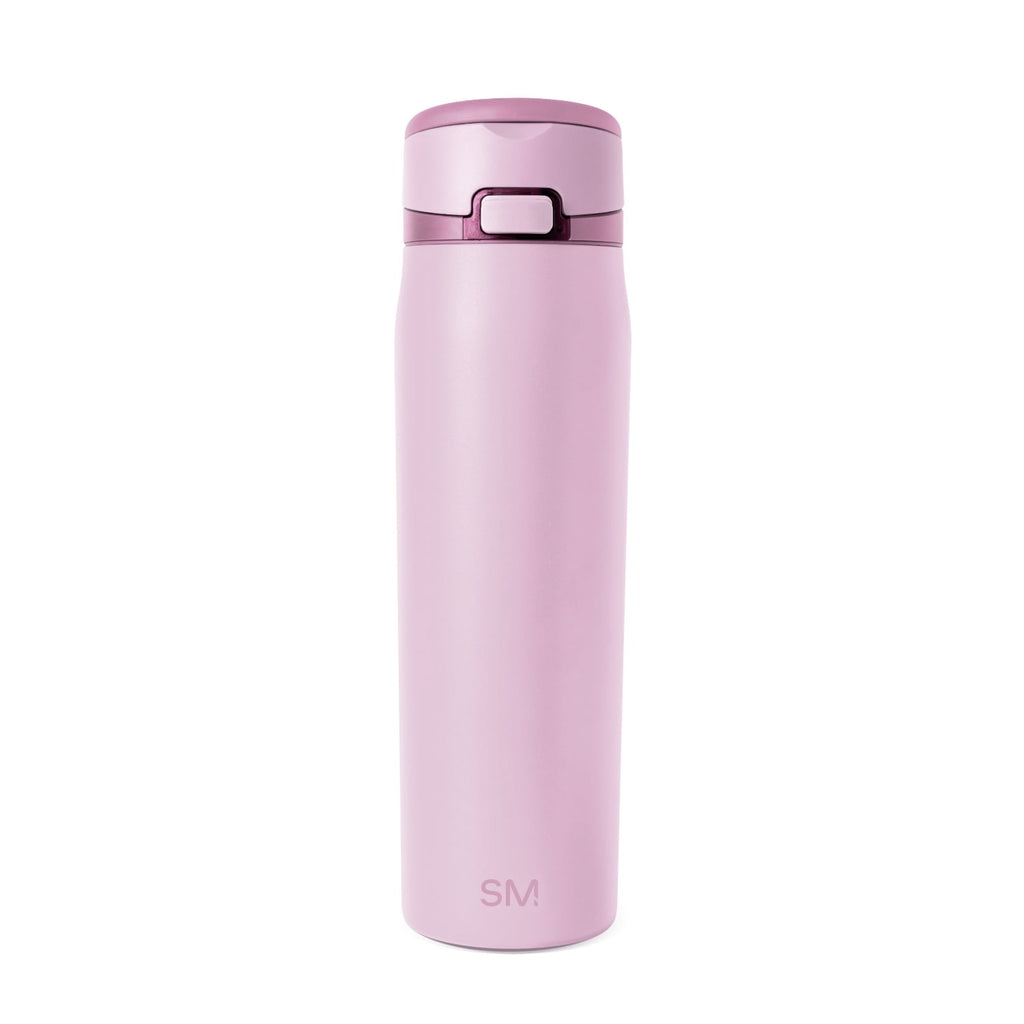 Simple Modern 24oz Mesa Loop Water Bottle with Covered Spout | Pink Champagne M409M
