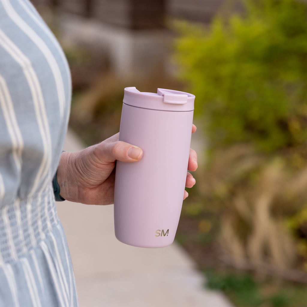 Simple Modern 16 fl oz Insulated Stainless Steel Voyager Coffee Tumbler with Insulated Flip Lid M394K