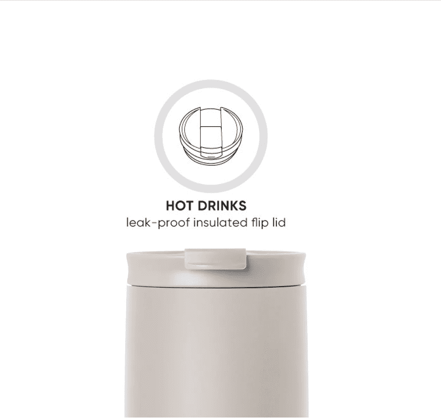 Simple Modern 16 fl oz Insulated Stainless Steel Voyager Coffee Tumbler with Insulated Flip Lid M394K