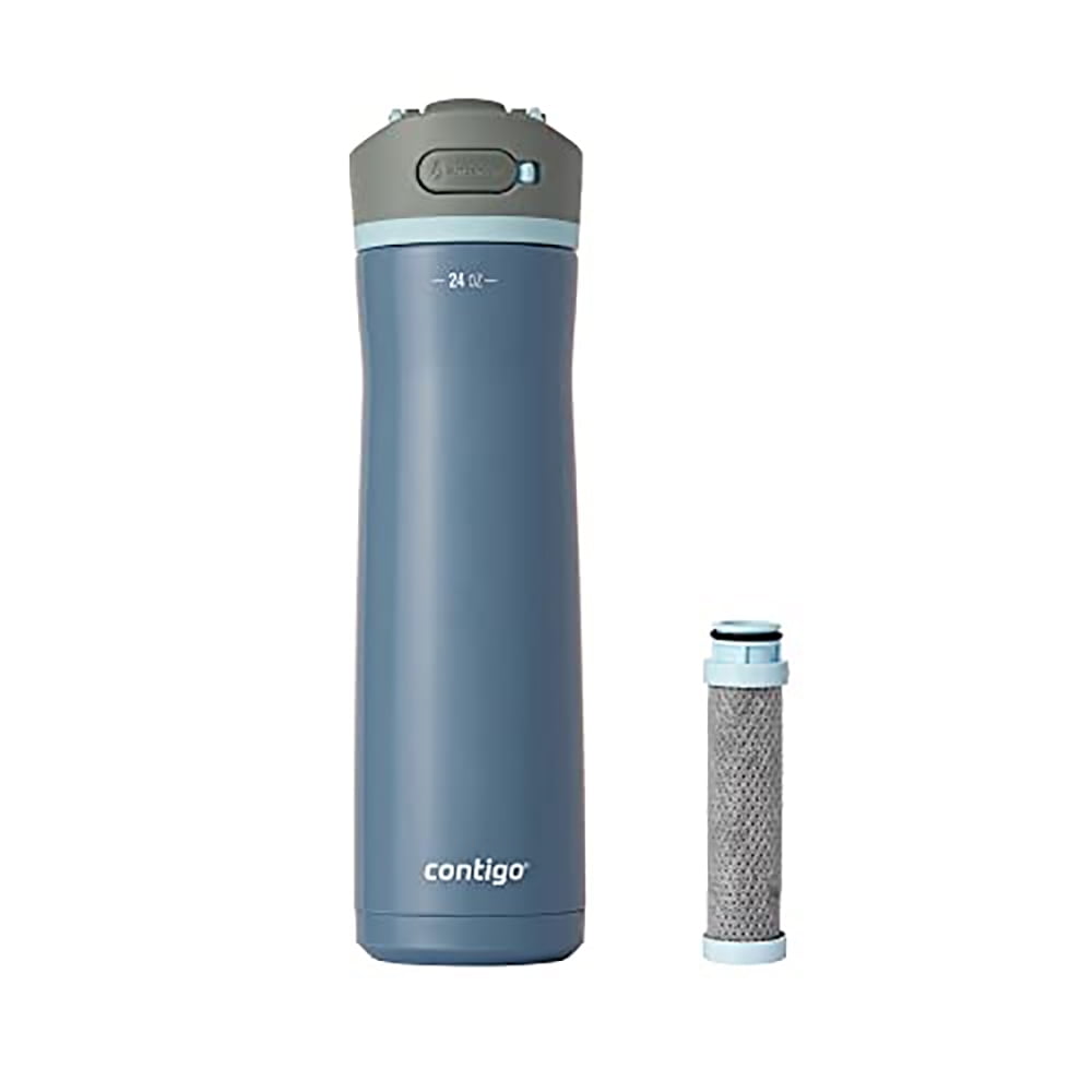 Contigo 24 oz. Wells Chill Stainless Steel Filter Bottle w/ Filters - Dark Ice M84T