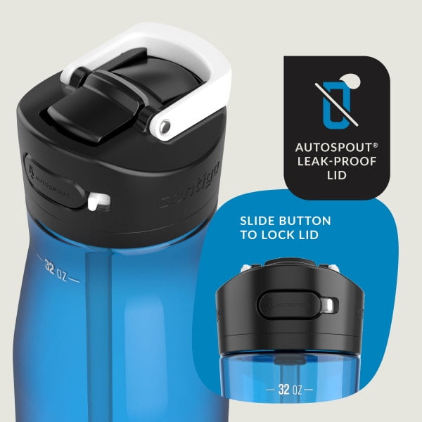 Contigo Ashland 2.0 32 oz Licorice BPA Free Water Bottle M39N