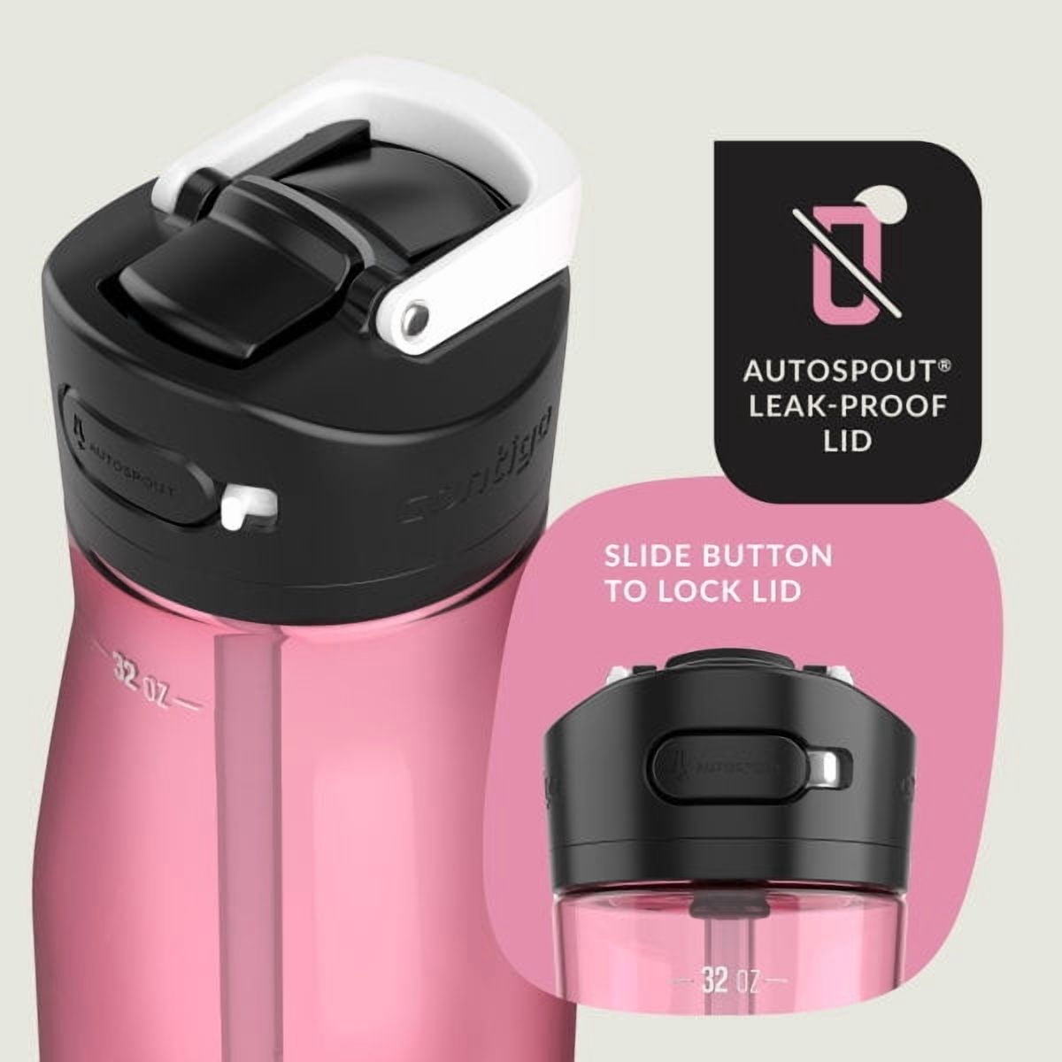 Contigo Ashland 2.0 32 oz Licorice BPA Free Water Bottle M39N