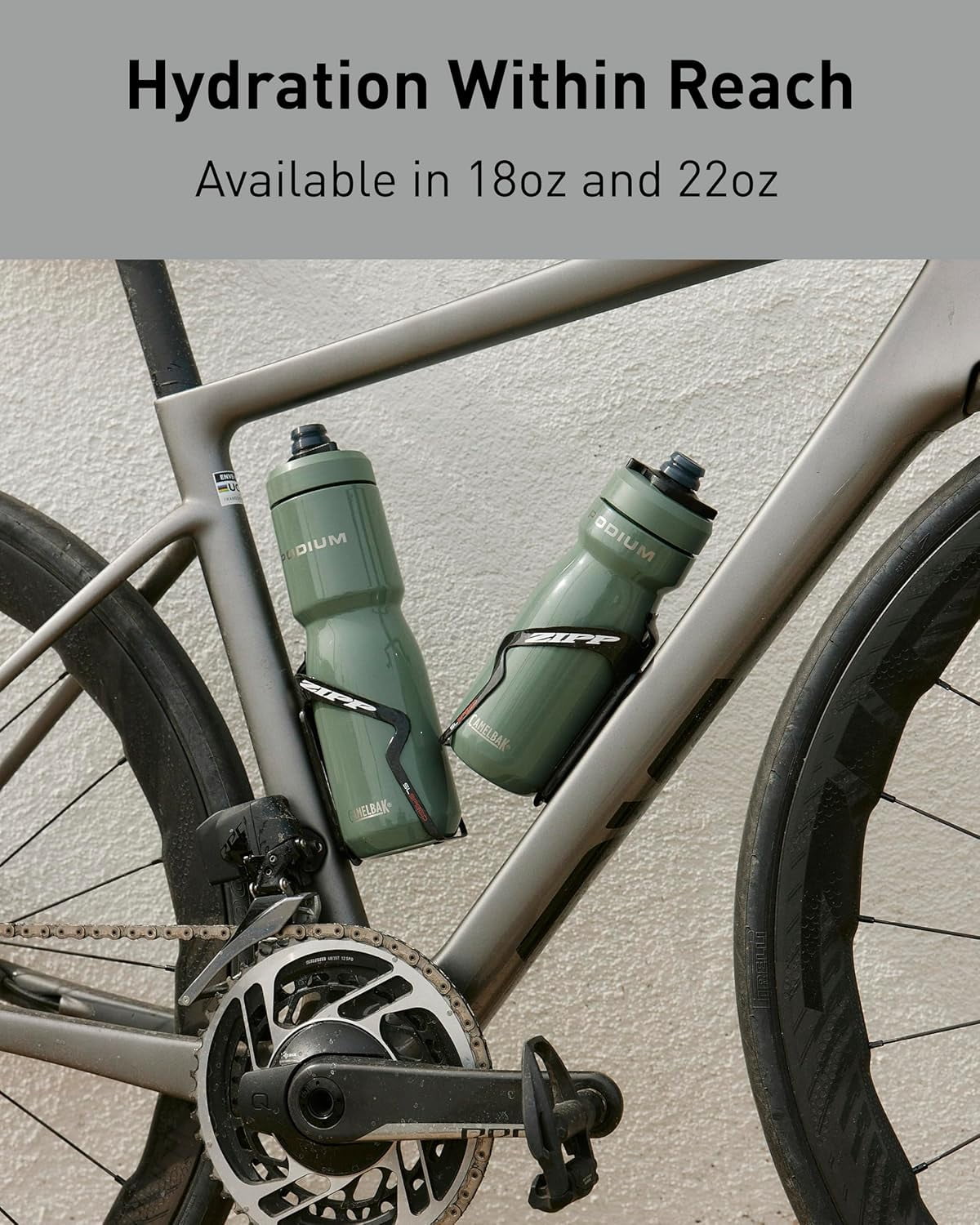 CamelBak Podium 22oz Insulated Stainless Steel Bike Water Bottle, Pacific M319H