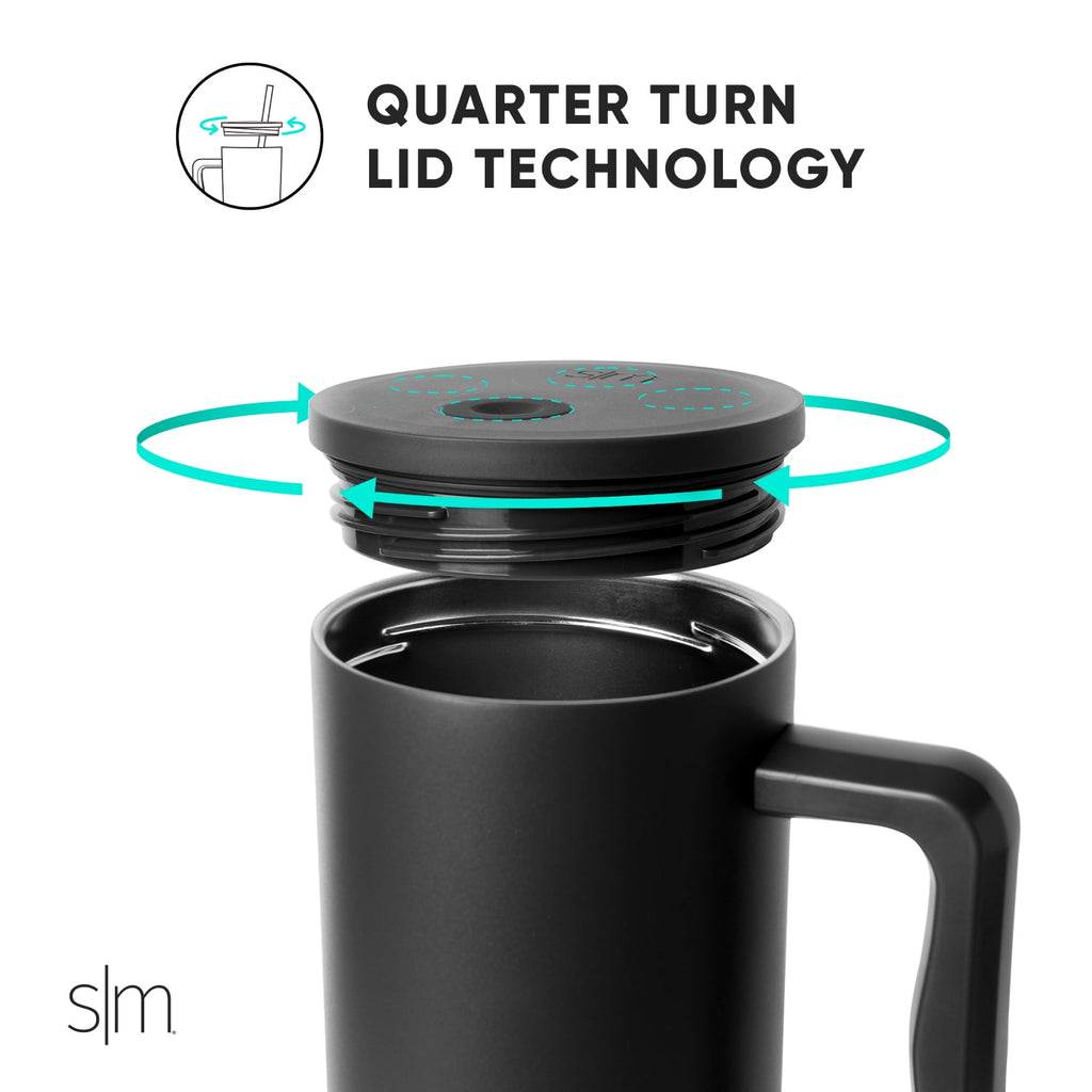 Simple Modern 40 fl oz Insulated Stainless Steel Trek Tumbler with Straw Lid | 80s Mix M403T