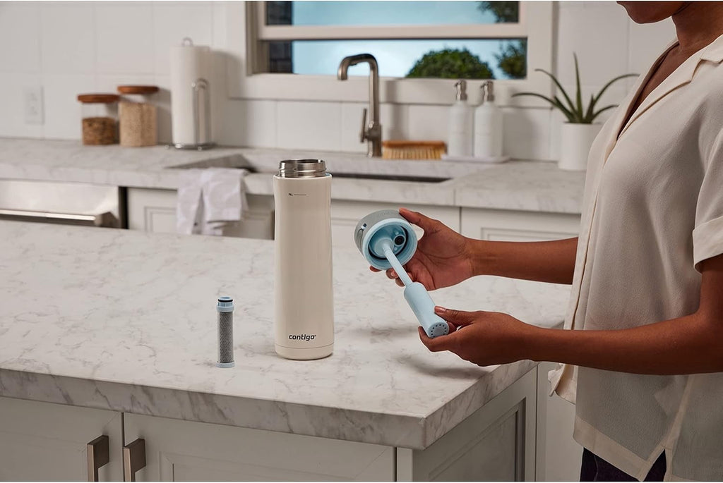 Contigo 24 oz. Wells Chill Stainless Steel Filter Water Bottle - Salt M86Q