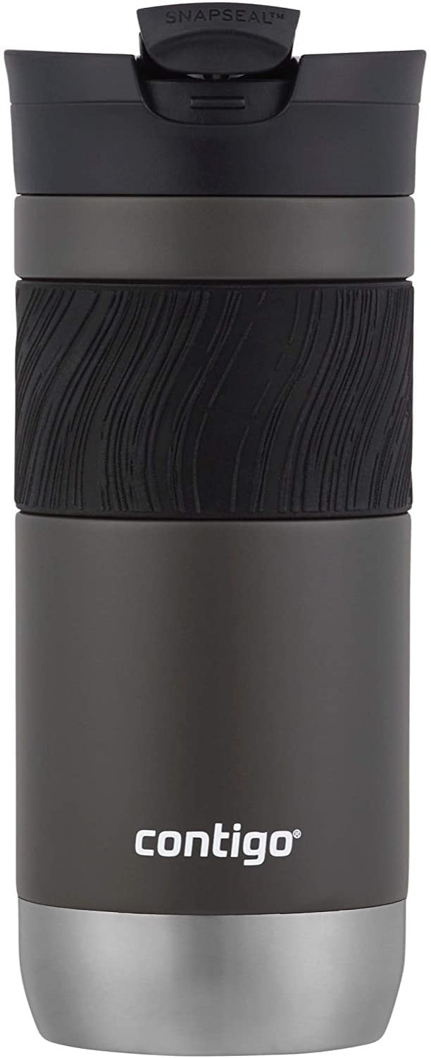 Contigo Byron 2.0 Stainless Steel Travel Mug with SNAPSEAL Lid and Grip, 20 oz, Sake &amp; Blue Corn, 2-Pack M14X