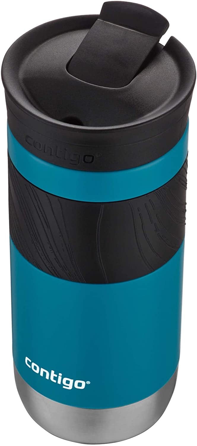 Contigo Byron 2.0 Stainless Steel Travel Mug with SNAPSEAL Lid and Grip, 20 oz, Sake &amp; Blue Corn, 2-Pack M14X
