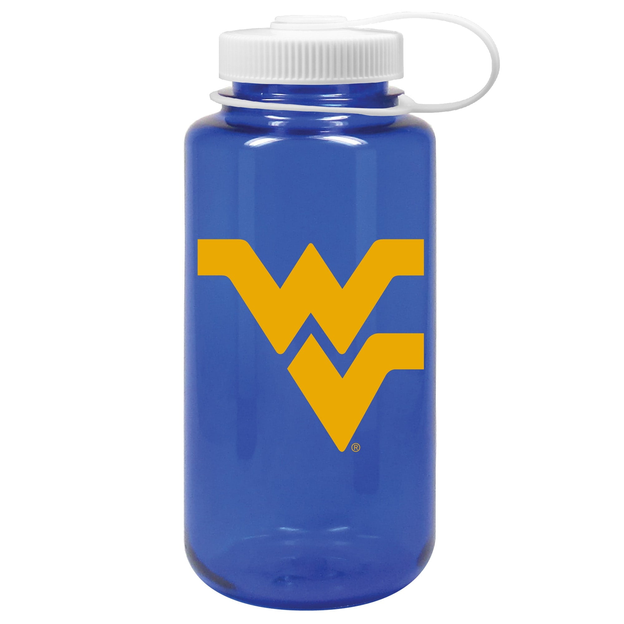 Navy West Virginia Mountaineers 32oz. Nalgene Sustainable Wide Mouth Water Bottle M175U