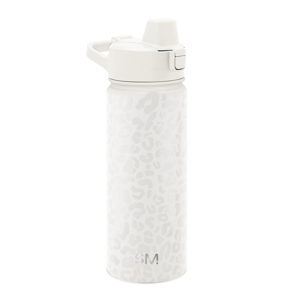 Simple Modern 18 fl oz Insulated Stainless Steel Summit Water Bottle with Covered Silicone Straw Lid | Sweet Taffy M395M