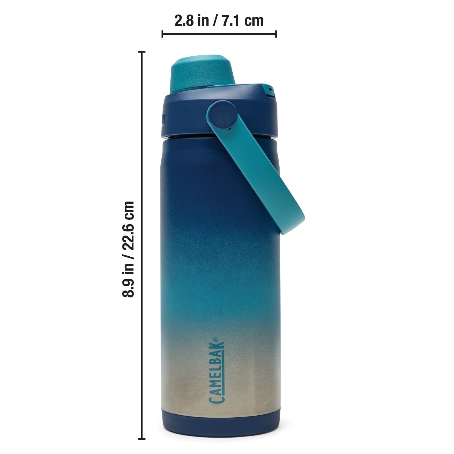 Camelbak Thrive Chug 16oz Stainless Bottle, Blue Haze M322G