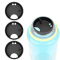 Linkidea 4 Pack Water Bottle Silicone Splashguard Compatible with Nalgene Sustain Wide Mouth 32oz, Anti-Spill Splash Guard for Wide-Necked Bottles with 53mm Opening, Waterbottle Easy Sipper M208M