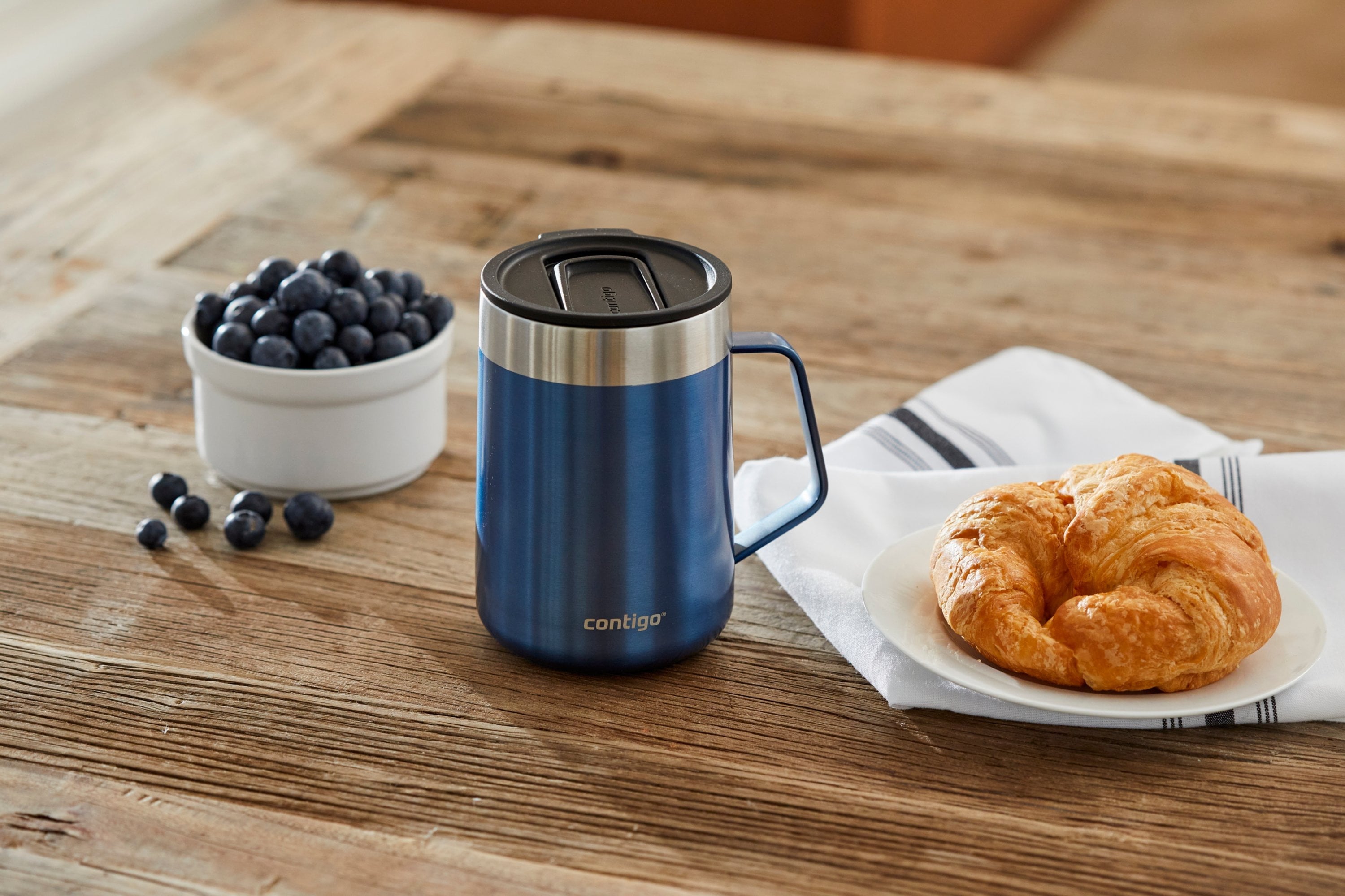 Contigo 14 oz. Streeterville Stainless Steel Mug - Blue Corn M10Q