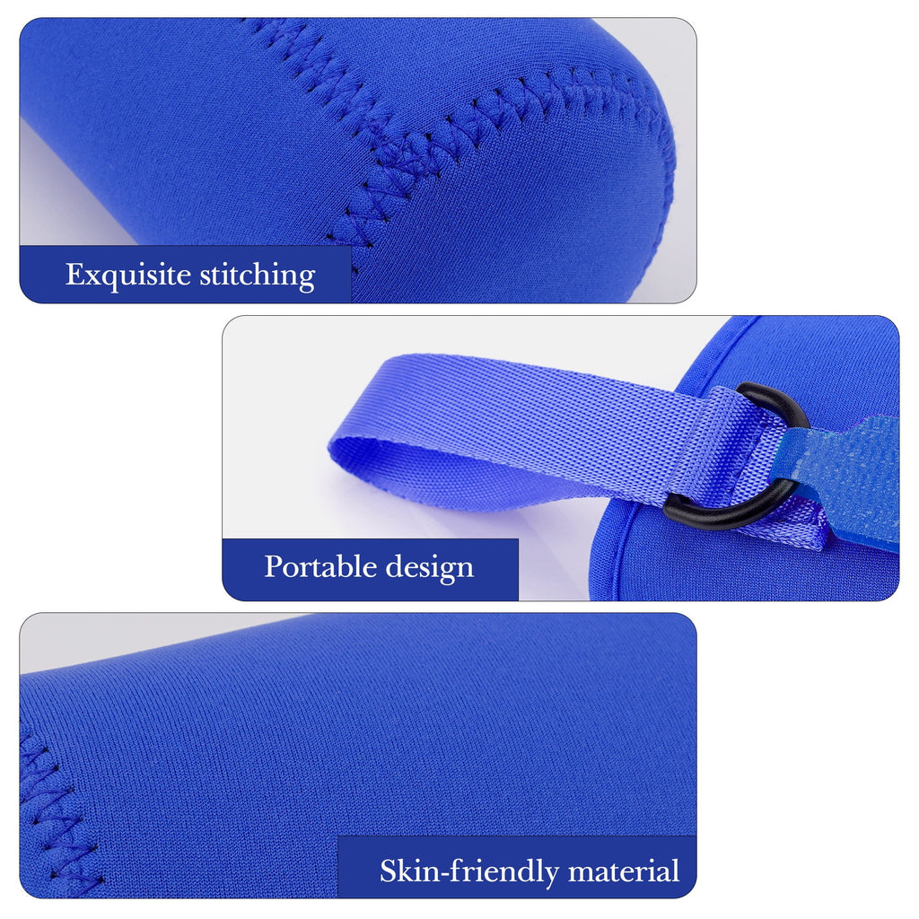 Linkidea Water Bottle Sleeve Compatible with CamelBak Eddy+ Tritan 14oz, Steel 12oz Kids Bottle, Waterbottle Holder Bag with Name Tag, Navy Blue M390G