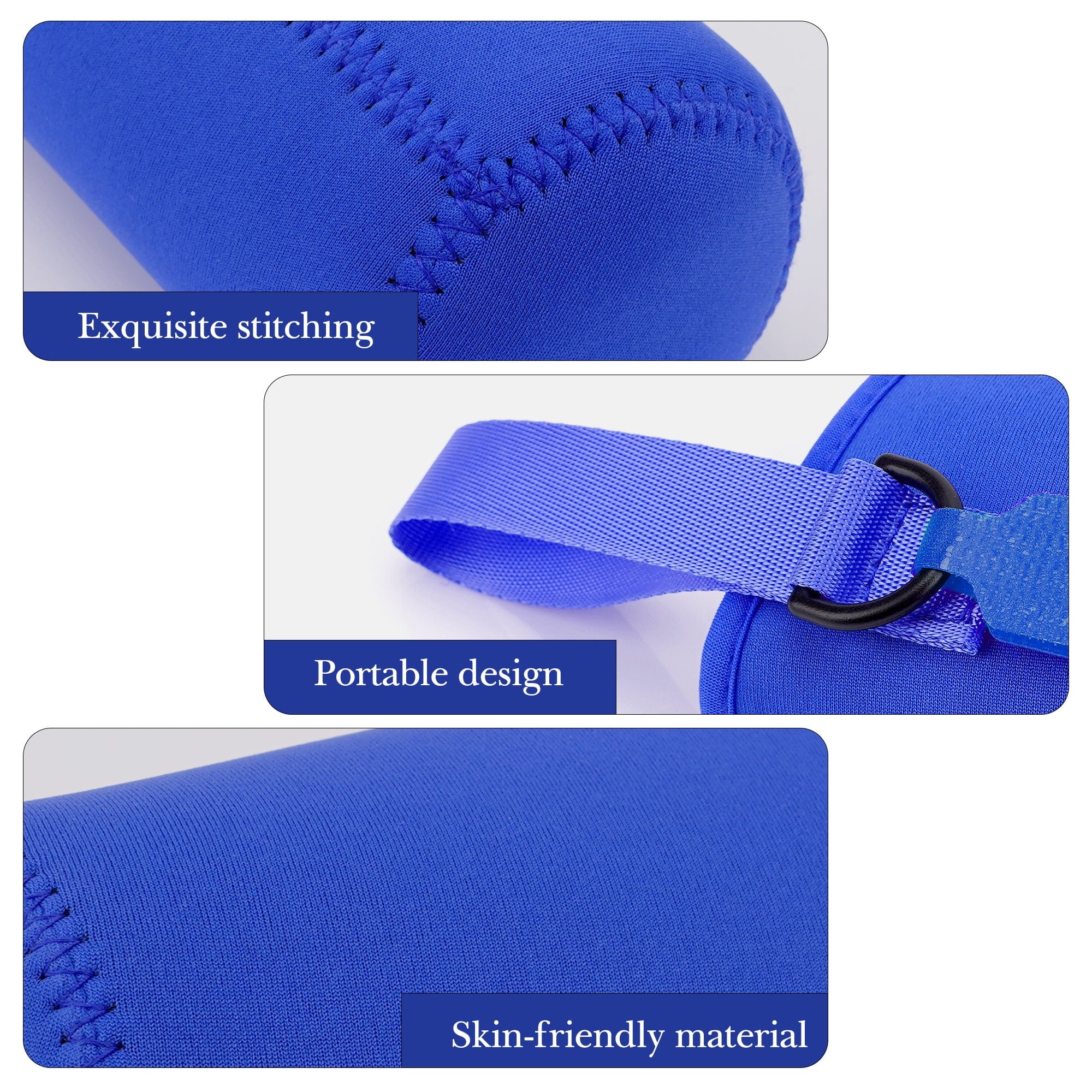 Linkidea Water Bottle Sleeve Compatible with CamelBak Eddy+ Tritan 14oz, Steel 12oz Kids Bottle, Waterbottle Holder Bag with Name Tag, Navy Blue M390G