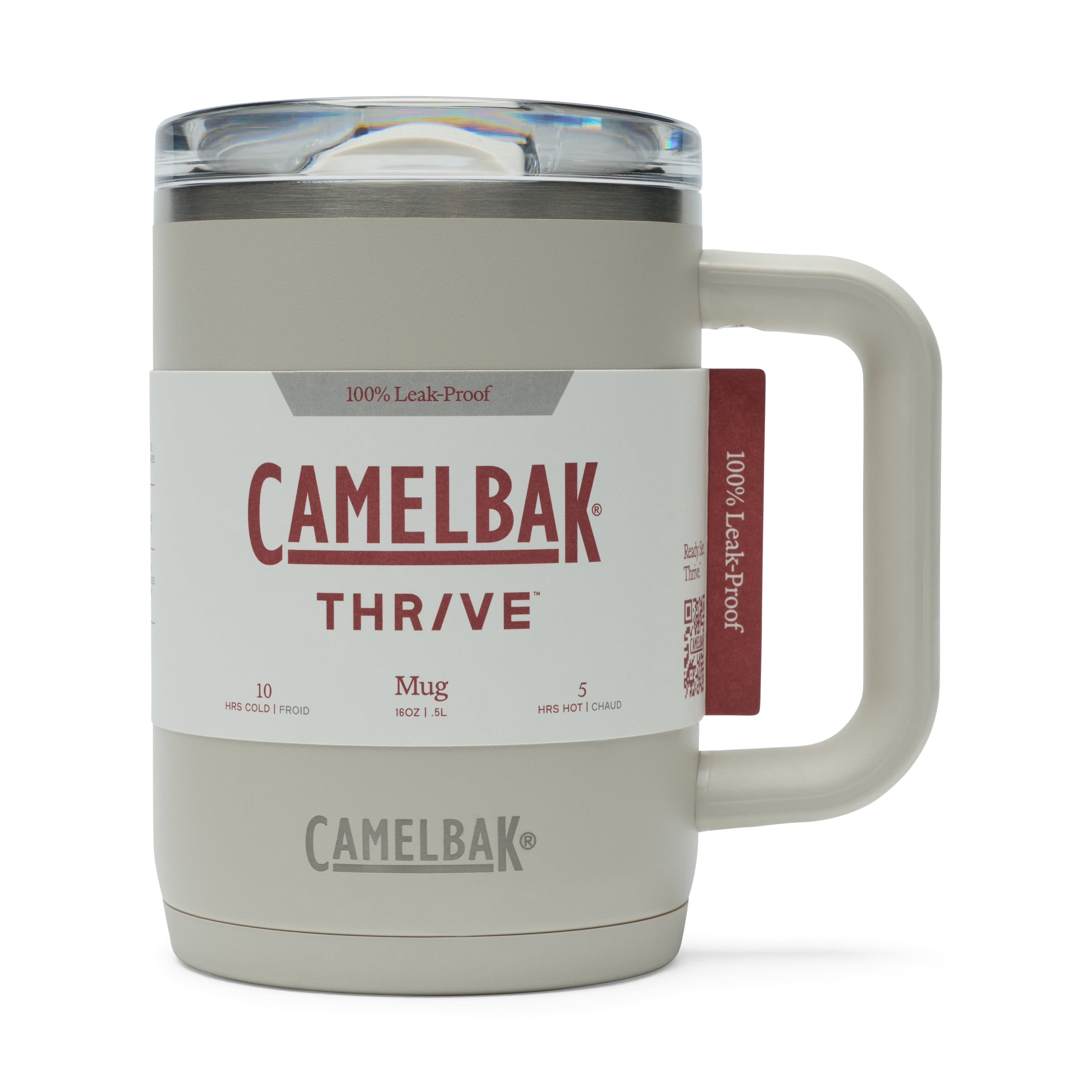 CamelBak Thrive 16oz Stainless Steel Leak-Proof Mug, Stone M291Z