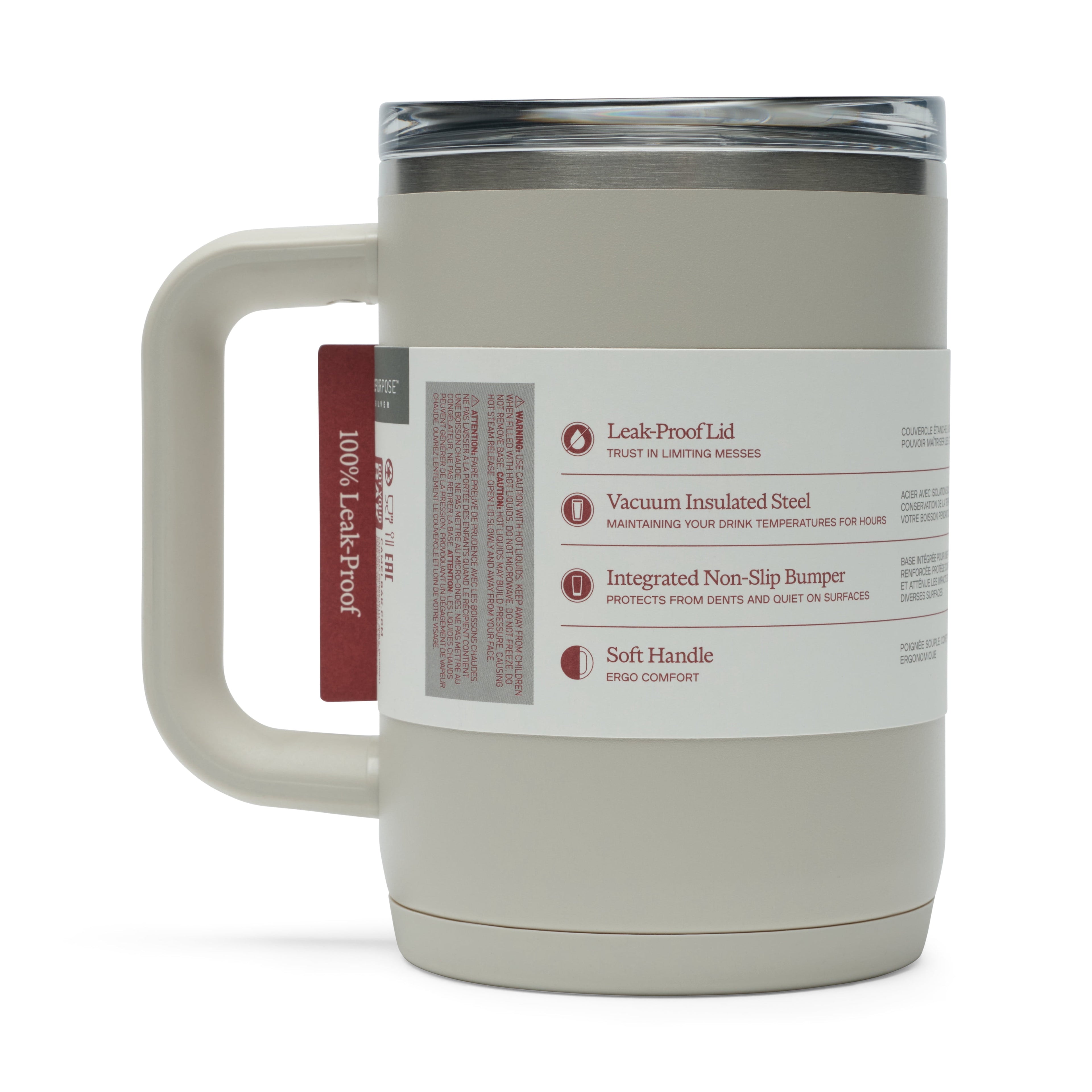 CamelBak Thrive 16oz Stainless Steel Leak-Proof Mug, Stone M291Z