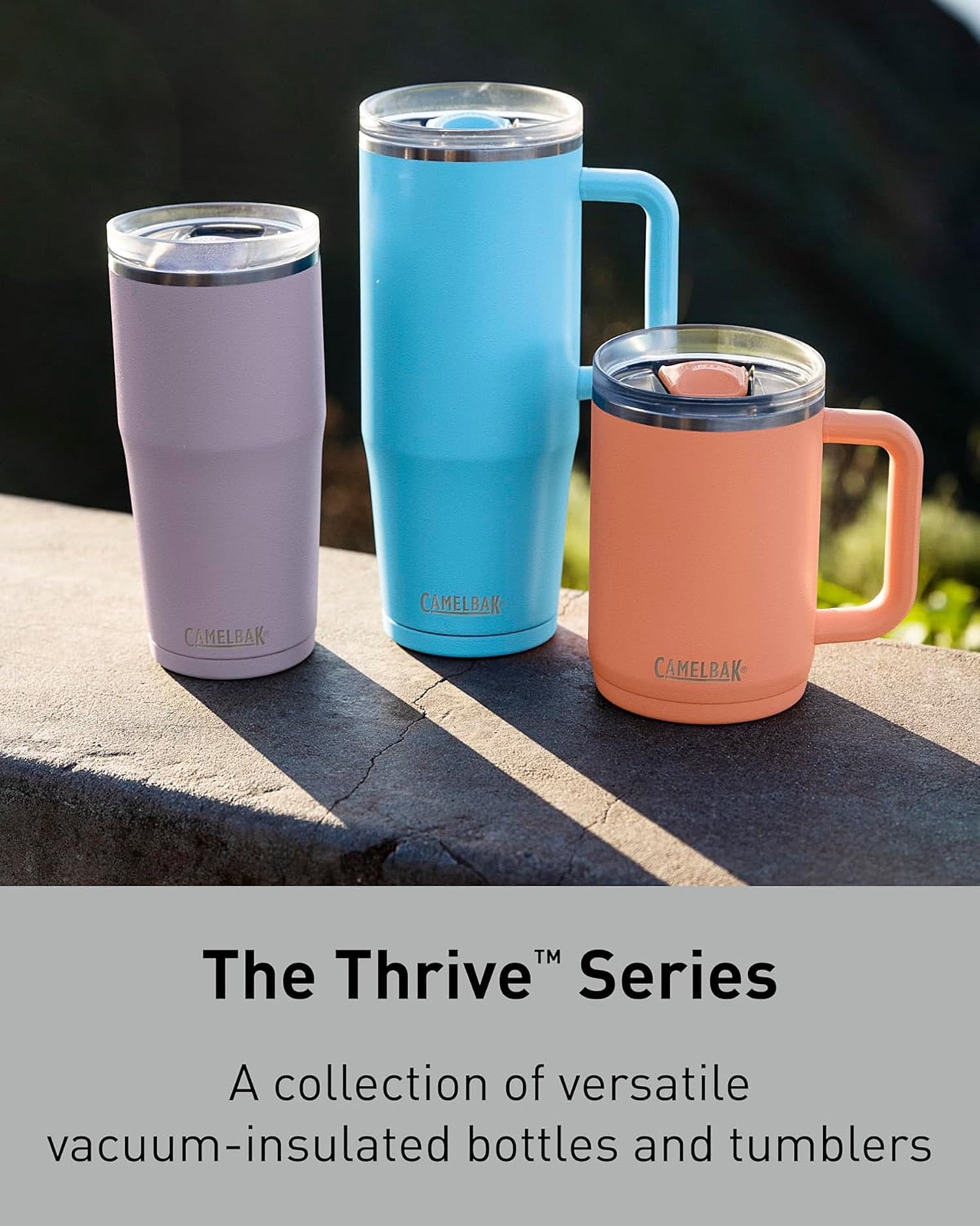 CamelBak Thrive 16oz Stainless Steel Leak-Proof Mug, Stone M291Z