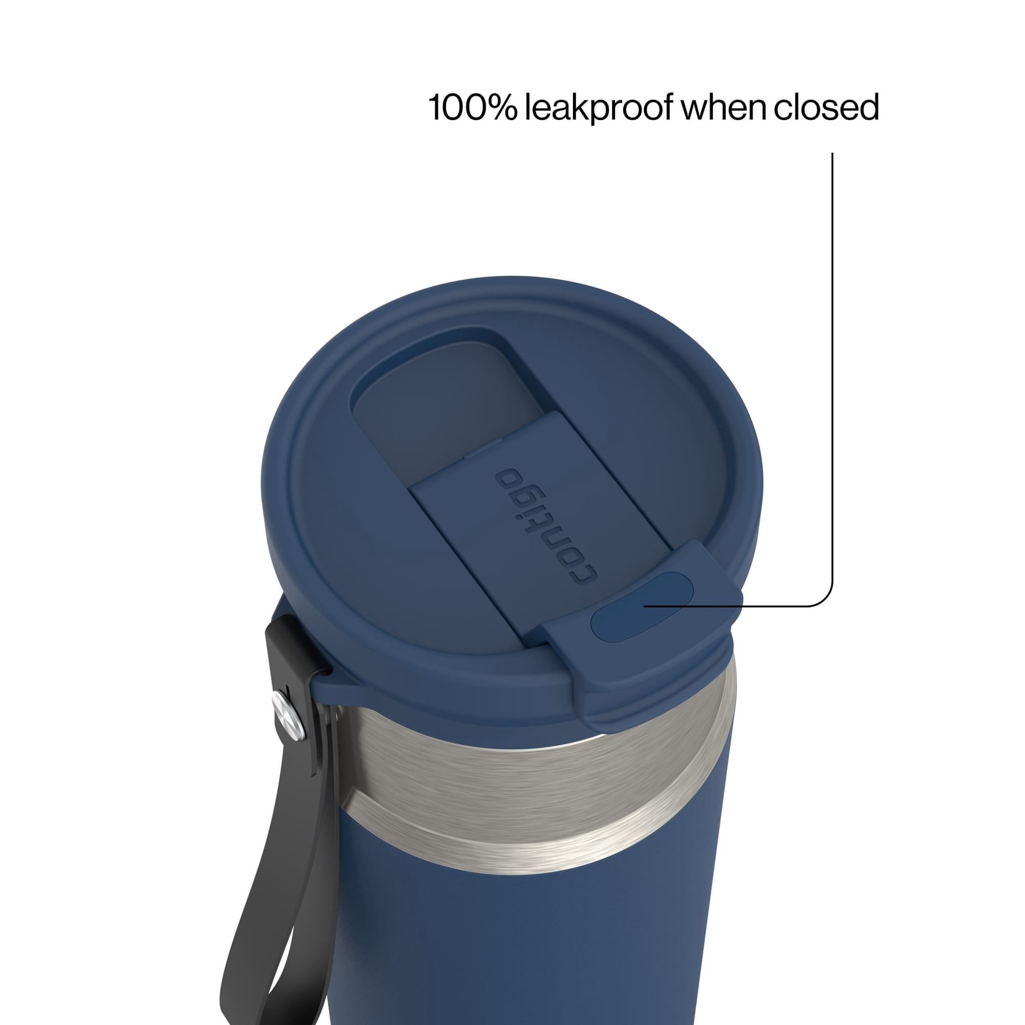 Contigo DualSip 20 oz Leakproof Insulated Water Bottle with 2-Way Lid M69F