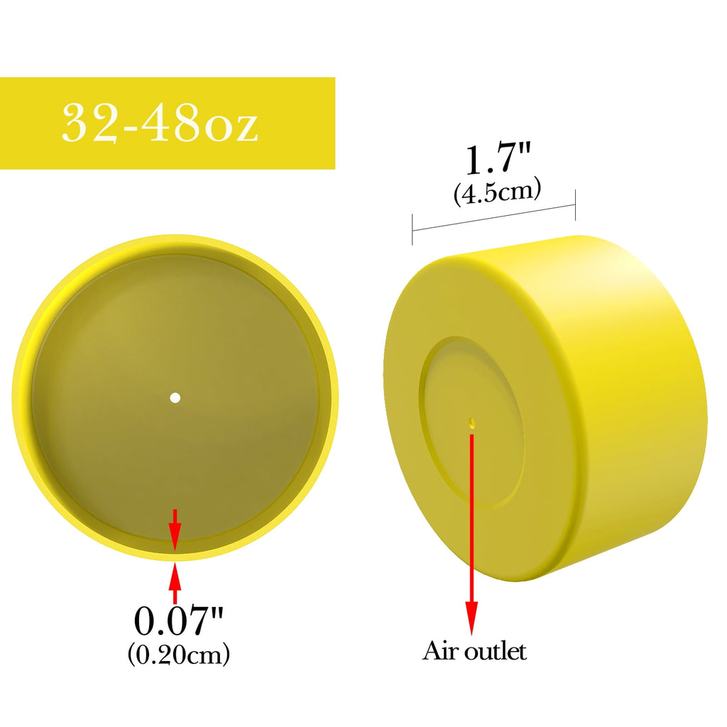 Linkidea 2 Pack Water Bottle Boot Compatible with Nalgene Sustain Wide Mouth 32oz/48oz, Narrow Mouth 32oz, Silicone Anti-Slip Bottle Bottom Bumper Protector (Yellow) M221C