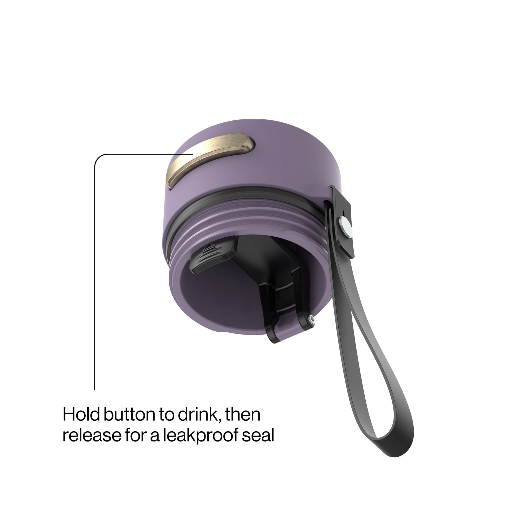 Contigo AutoSeal 16 oz Leakproof Water Bottle with Carrying Strap M23D