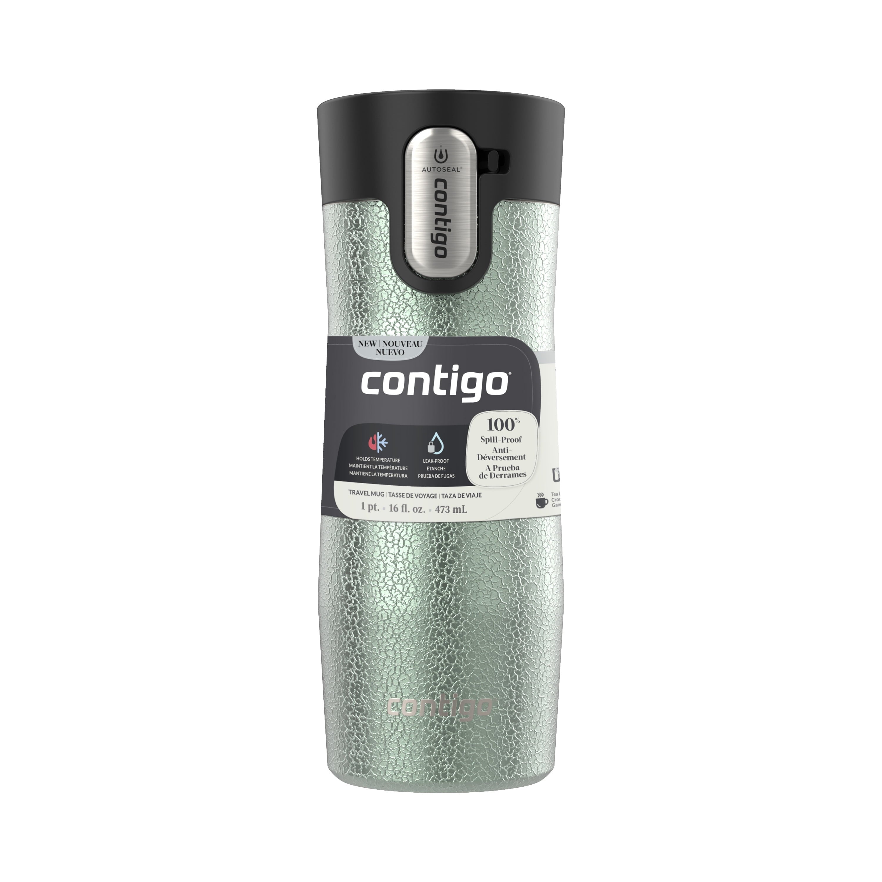 Contigo AUTOSEAL West Loop Vacuum-Insulated Stainless Steel Travel Mug with Easy-Clean Lid, 16 oz M31E