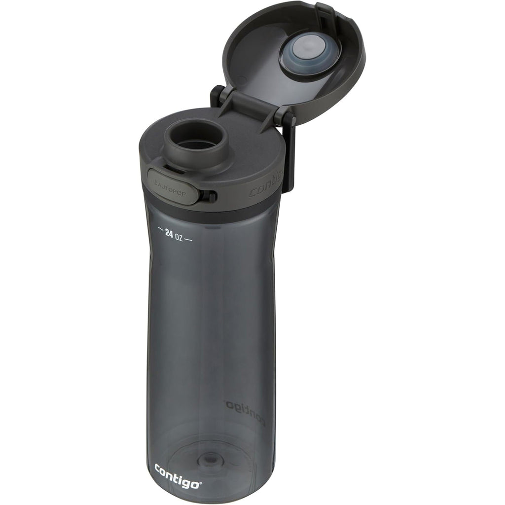 Contigo - Water Bottle with Leak-Proof and Locking Lid, BPA Free, 709ml Capacity, Black M87T