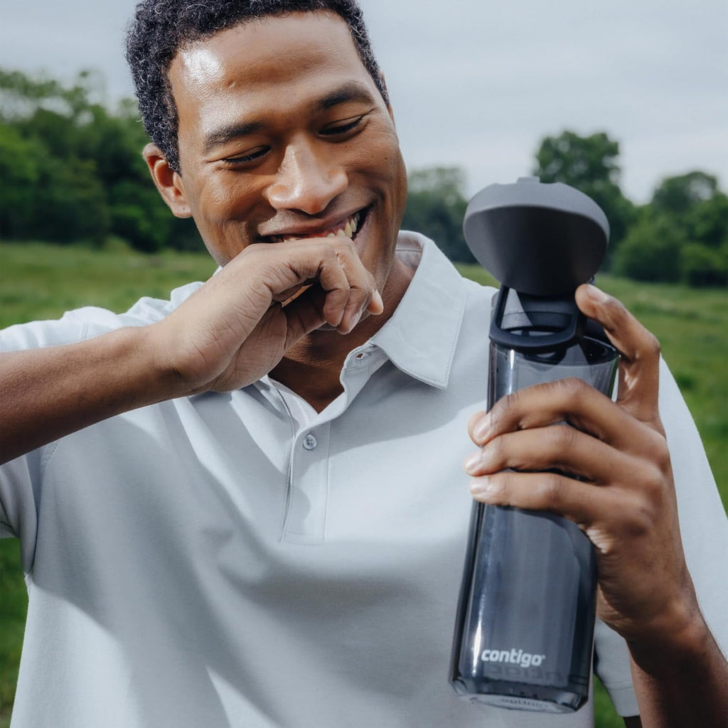 Contigo - Water Bottle with Leak-Proof and Locking Lid, BPA Free, 709ml Capacity, Black M87T