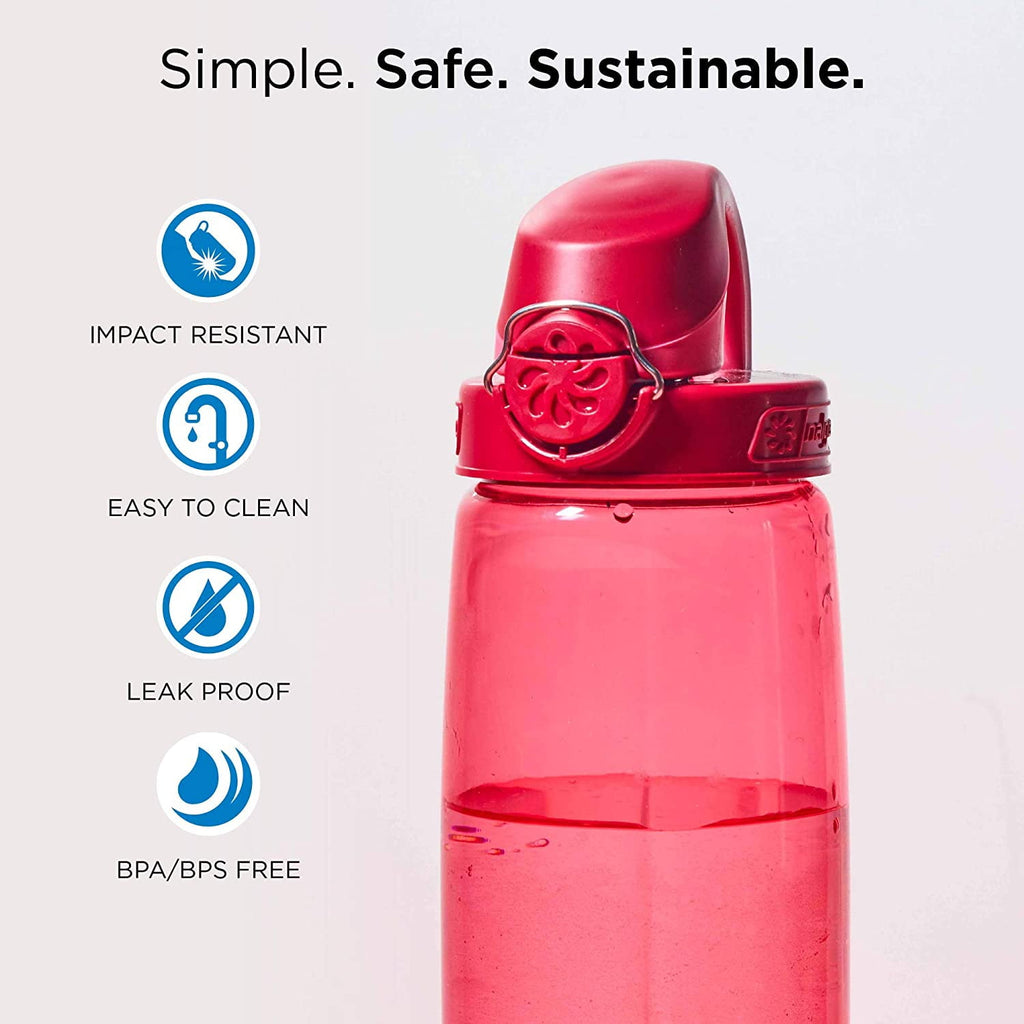 Nalgene Tritan OTF Water Bottle: 24oz, Glacial Blue M142H