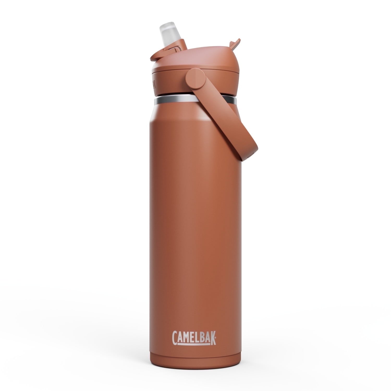 CamelBak Thrive™ Flip Straw Insulated Stainless Steel Water Bottle, 25 oz, Sierra Red M340L