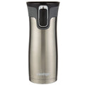 Contigo AUTOSEAL West Loop 2.0 Travel Mug, 16 oz., Stainless Steel with Black Button M98B