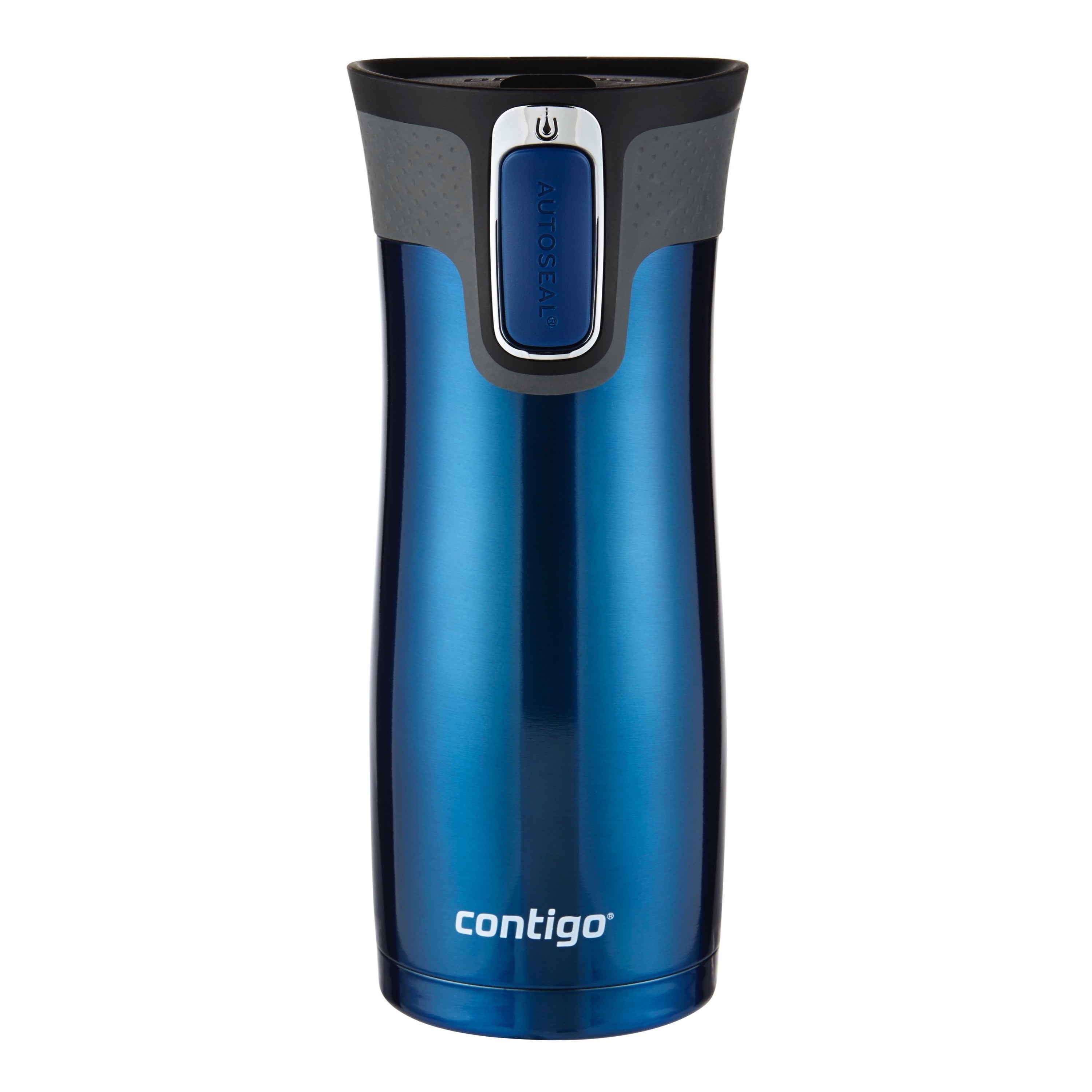 Contigo AUTOSEAL West Loop 2.0 Travel Mug, 16 oz., Stainless Steel with Black Button M98B