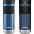 Contigo SNAPSEAL Insulated Stainless Steel Travel Mug with Grip, 20 oz, Blue Corn &amp; Midnight Berry, 2-Pack M13M