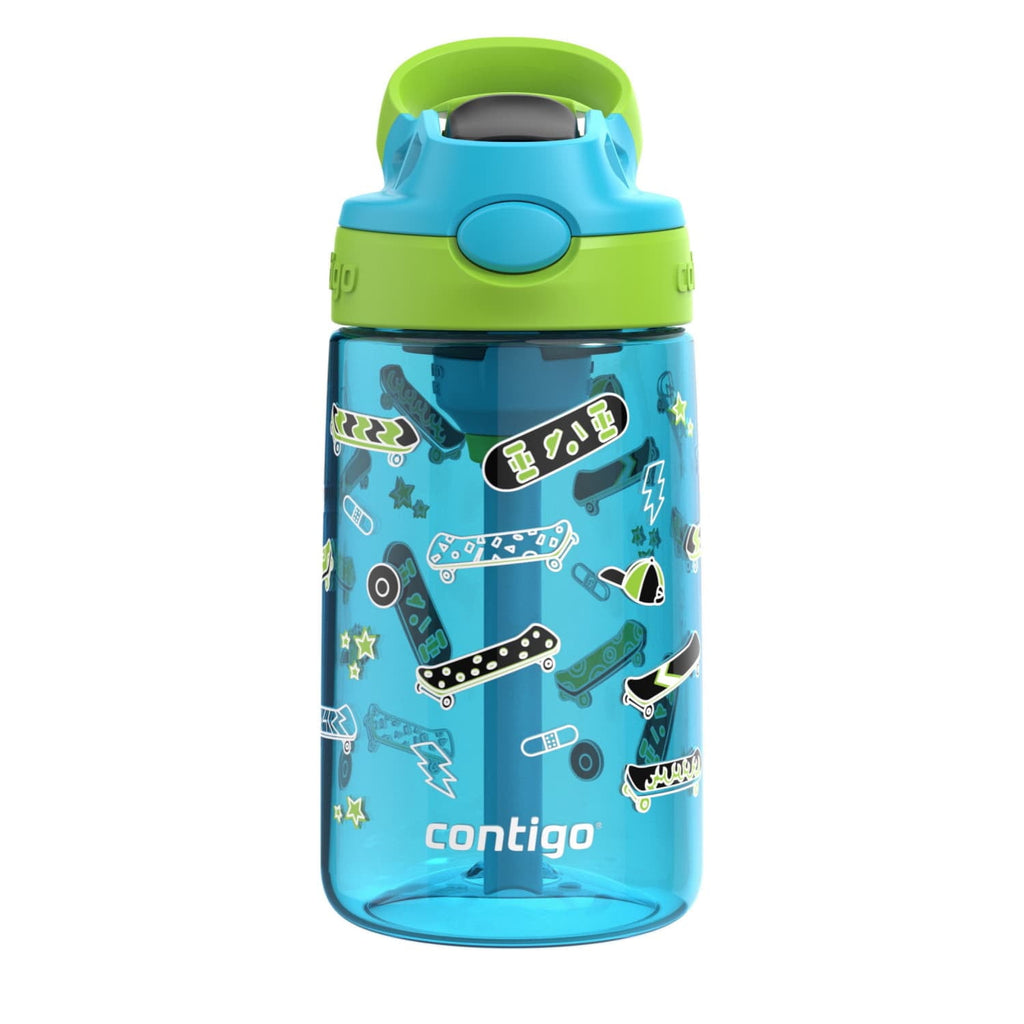 Contigo Aubrey Leak-Proof Spill-Proof Water Bottle, Blue, 14 oz. M04E