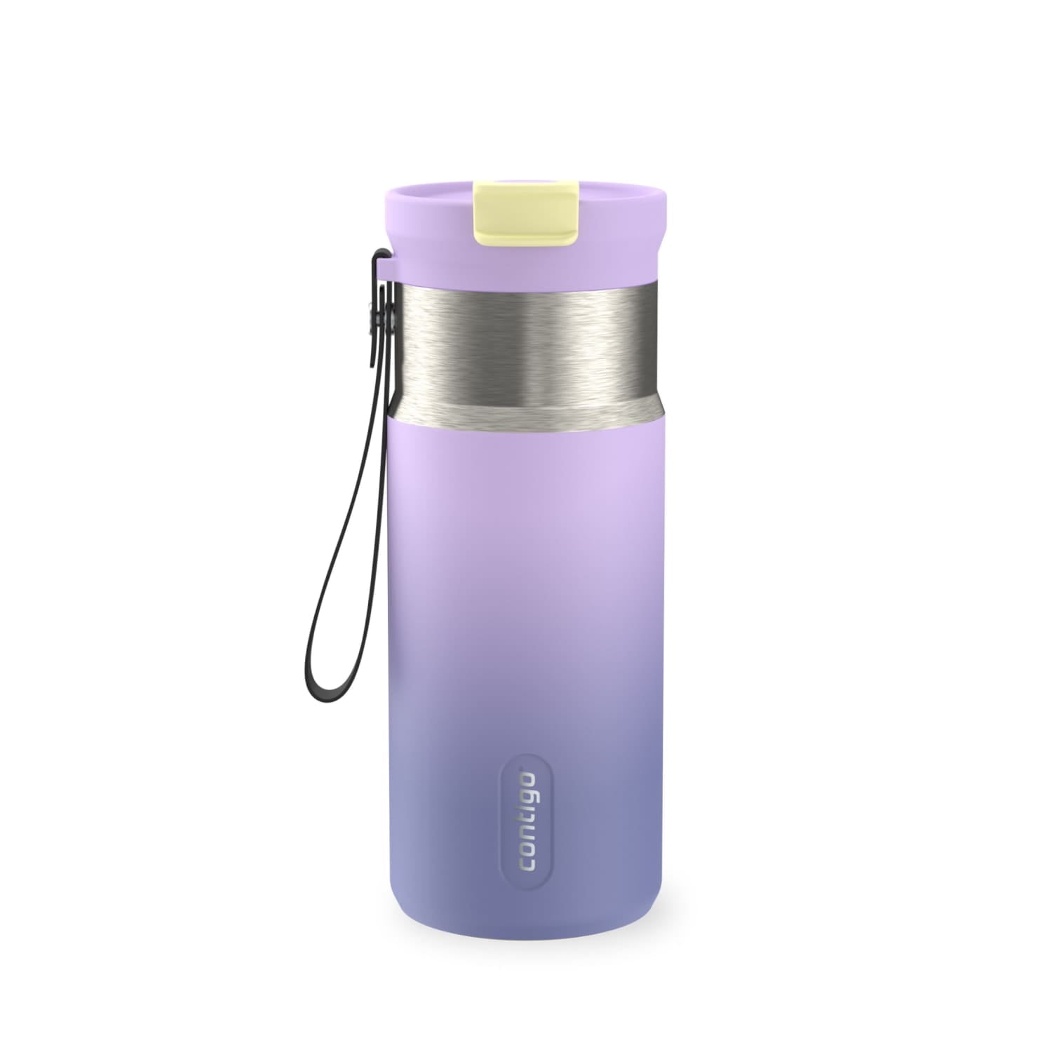 Contigo DualSip 16 oz Compact Leakproof Insulated Water Bottle with 2-Way Lid M49H