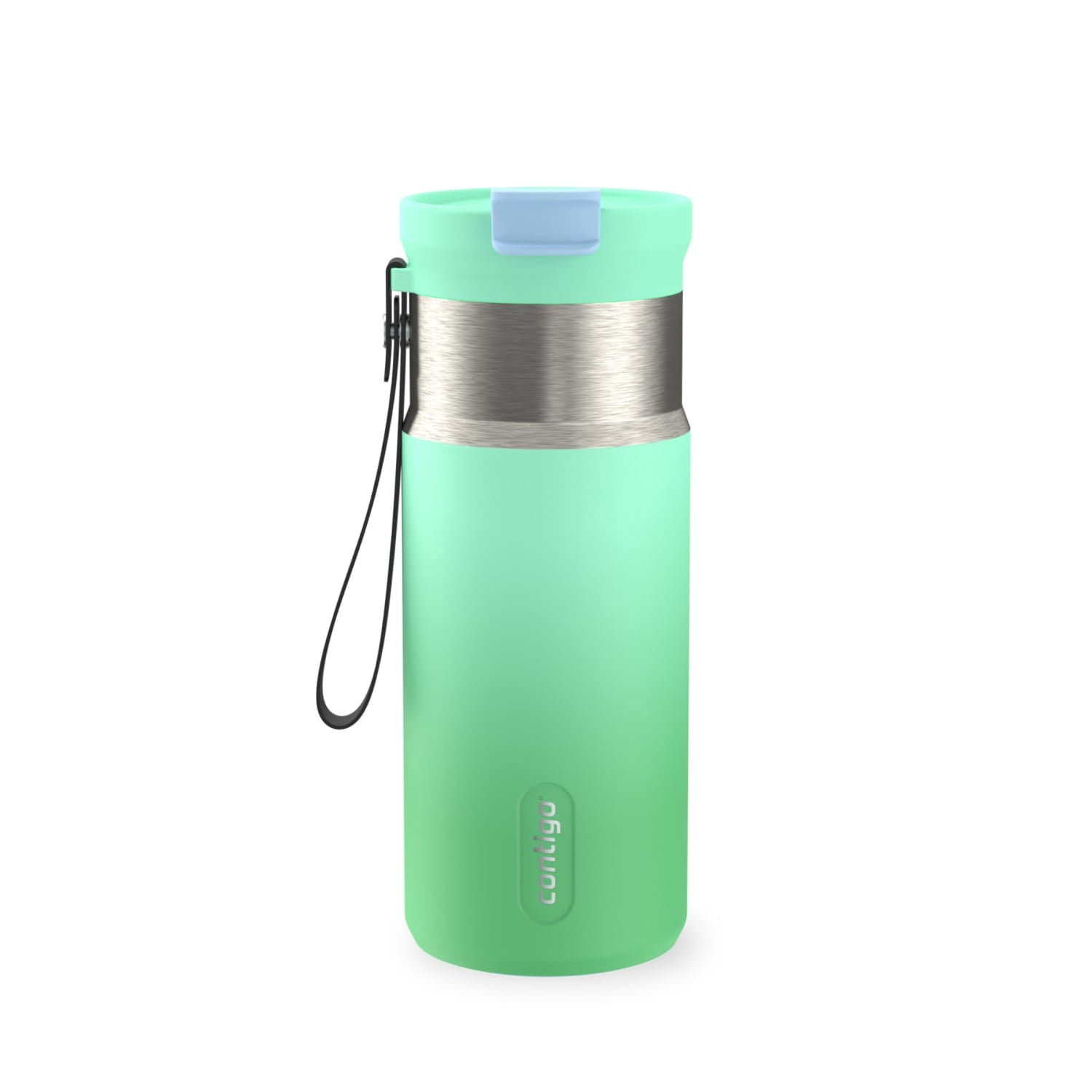 Contigo DualSip 16 oz Compact Leakproof Insulated Water Bottle with 2-Way Lid M49H
