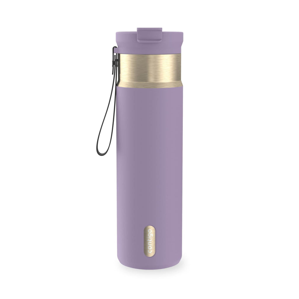 Contigo DualSip 24 oz Leakproof Insulated Water Bottle with Carrying Strap and 2-Way Lid M41U