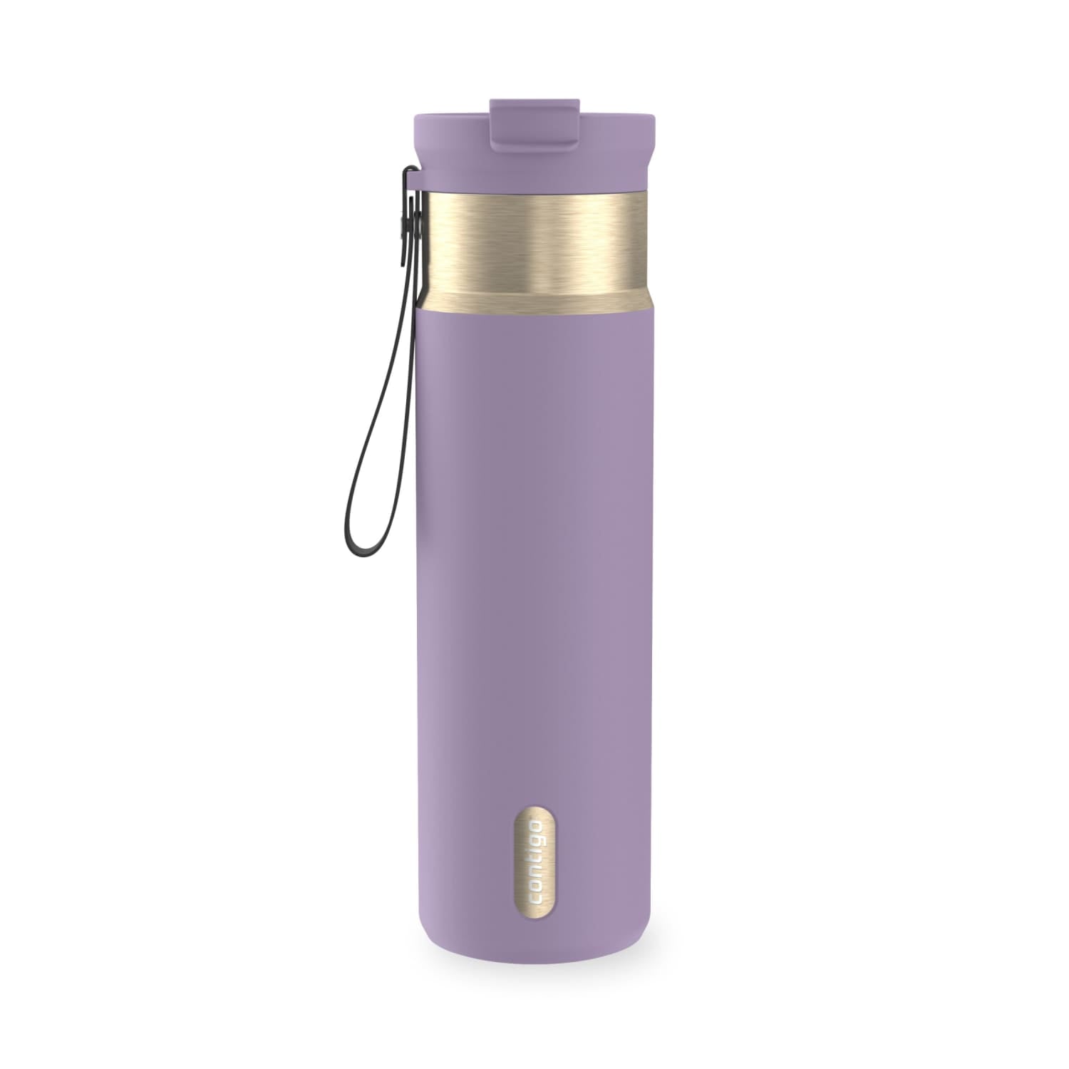 Contigo DualSip 24 oz Leakproof Insulated Water Bottle with Carrying Strap and 2-Way Lid M41U