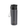 Contigo DualSip Leakproof Plastic Reusable Water Bottle with Carrying Strap, Black/Clear, 24 oz M47Z