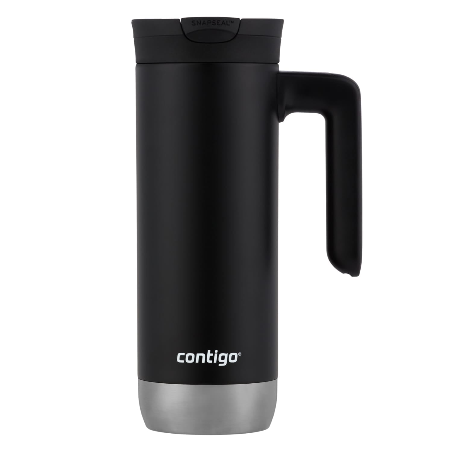 Contigo Huron 2.0 Stainless Steel Travel Mug with SNAPSEAL Lid and Handle in Black, 20 fl oz. M05X