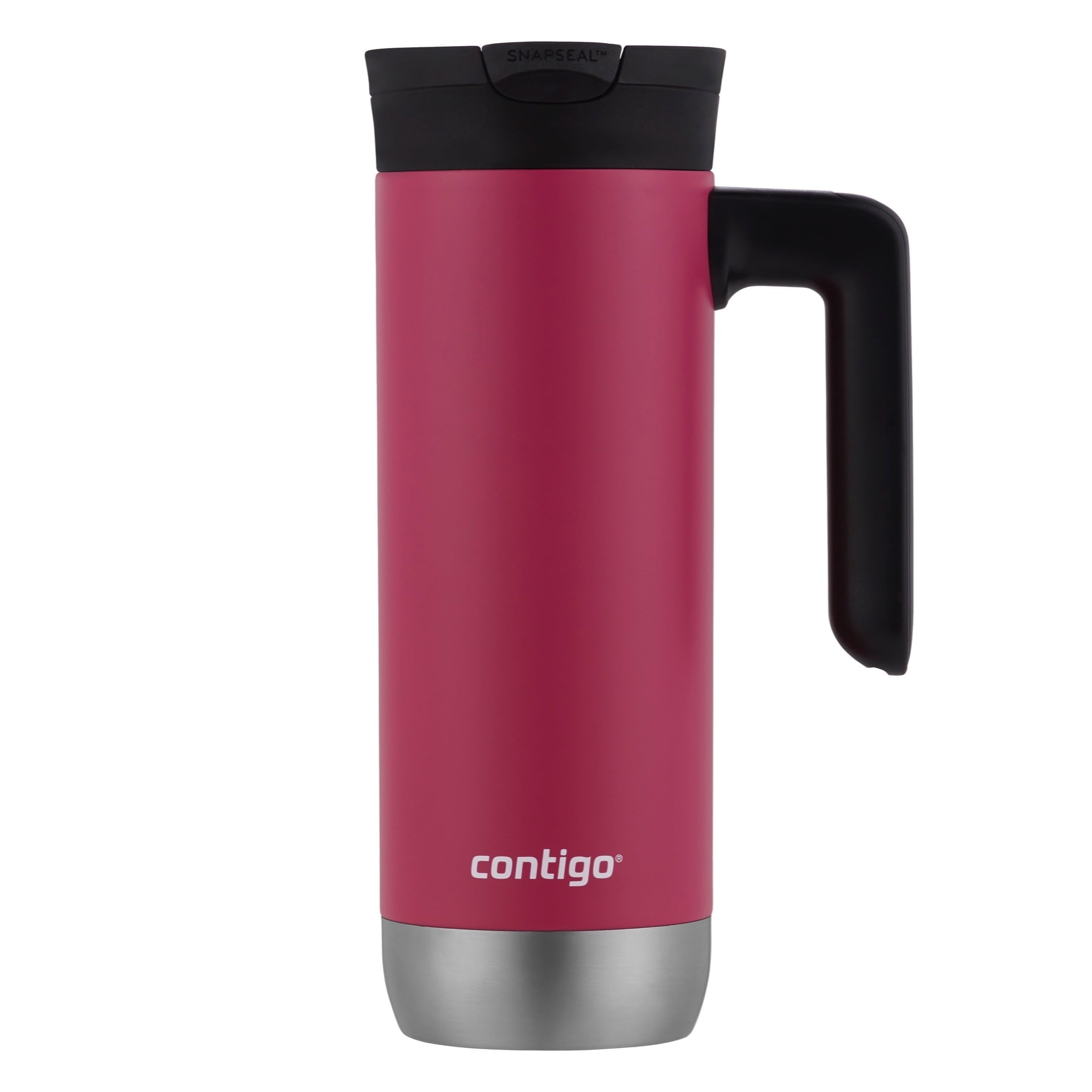 Contigo Huron 2.0 Stainless Steel Travel Mug with SNAPSEAL Lid and Handle in Black, 20 fl oz. M05X