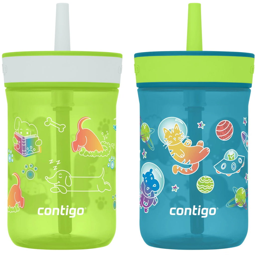 Contigo Kid's 14 oz. Leighton Tumbler 2-Pack - Dogs Doing Things/Spacecraft M110P
