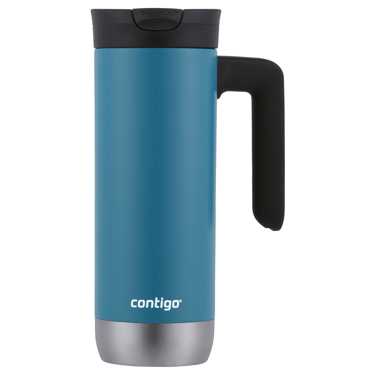 Contigo Huron 2.0 Stainless Steel Travel Mug with SNAPSEAL Lid and Handle in Black, 20 fl oz. M05X