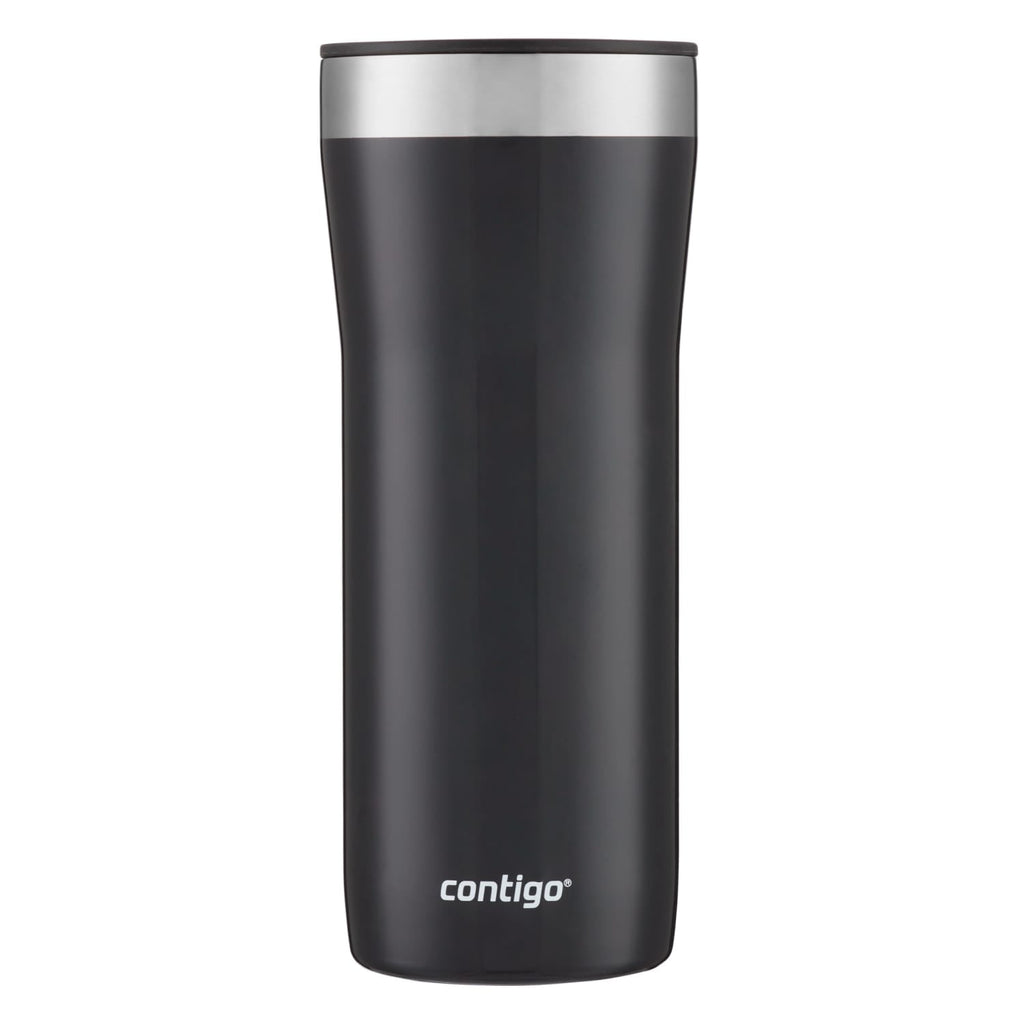 Contigo Streeterville Stainless Steel Tumbler with Plastic Straw and Splash-Proof Lid, Licorice, 32 fl. oz M122X