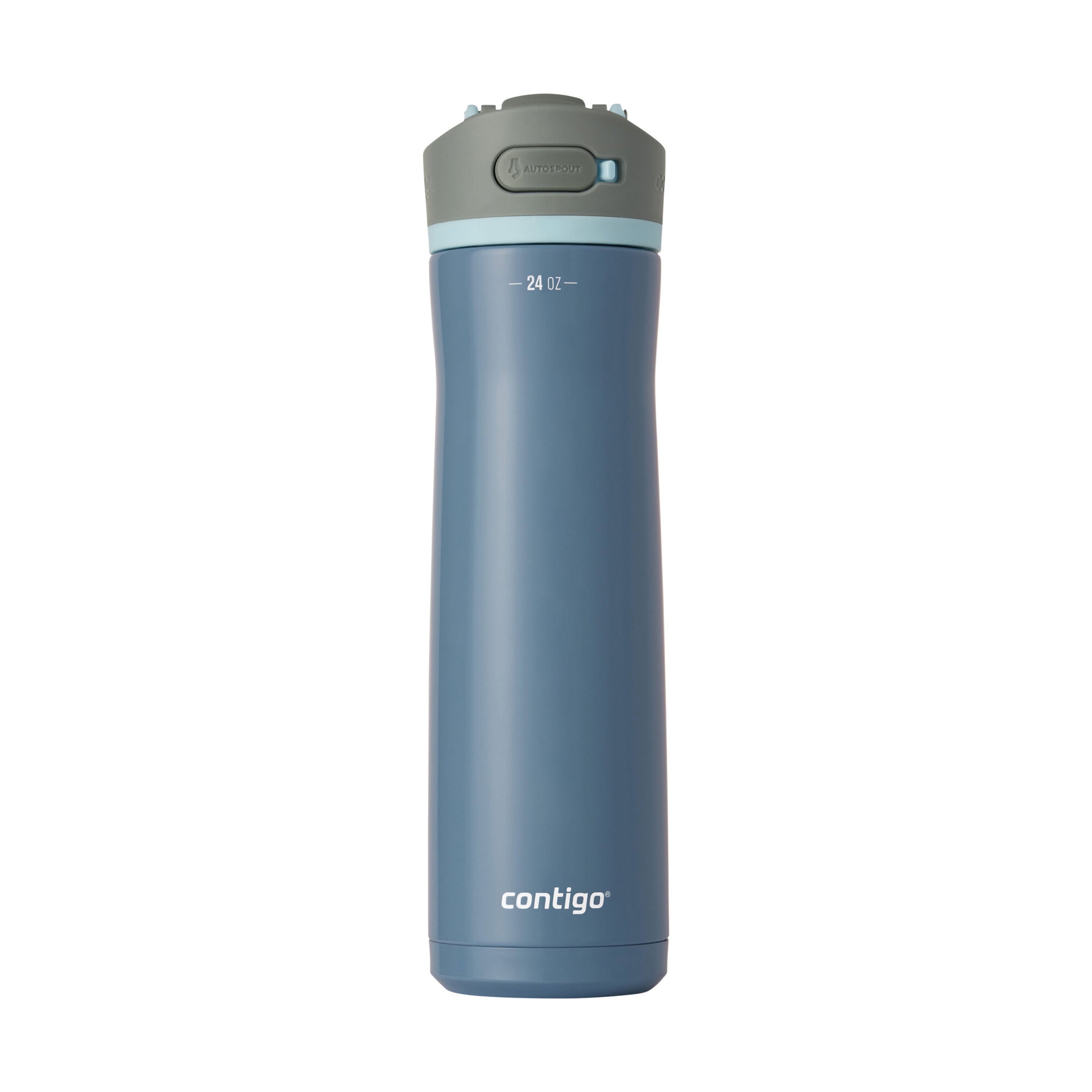Contigo® Wells Chill Stainless Steel Filter Water Bottle with AUTOSPOUT® Straw Lid, 24 oz., Dark Ice M90C