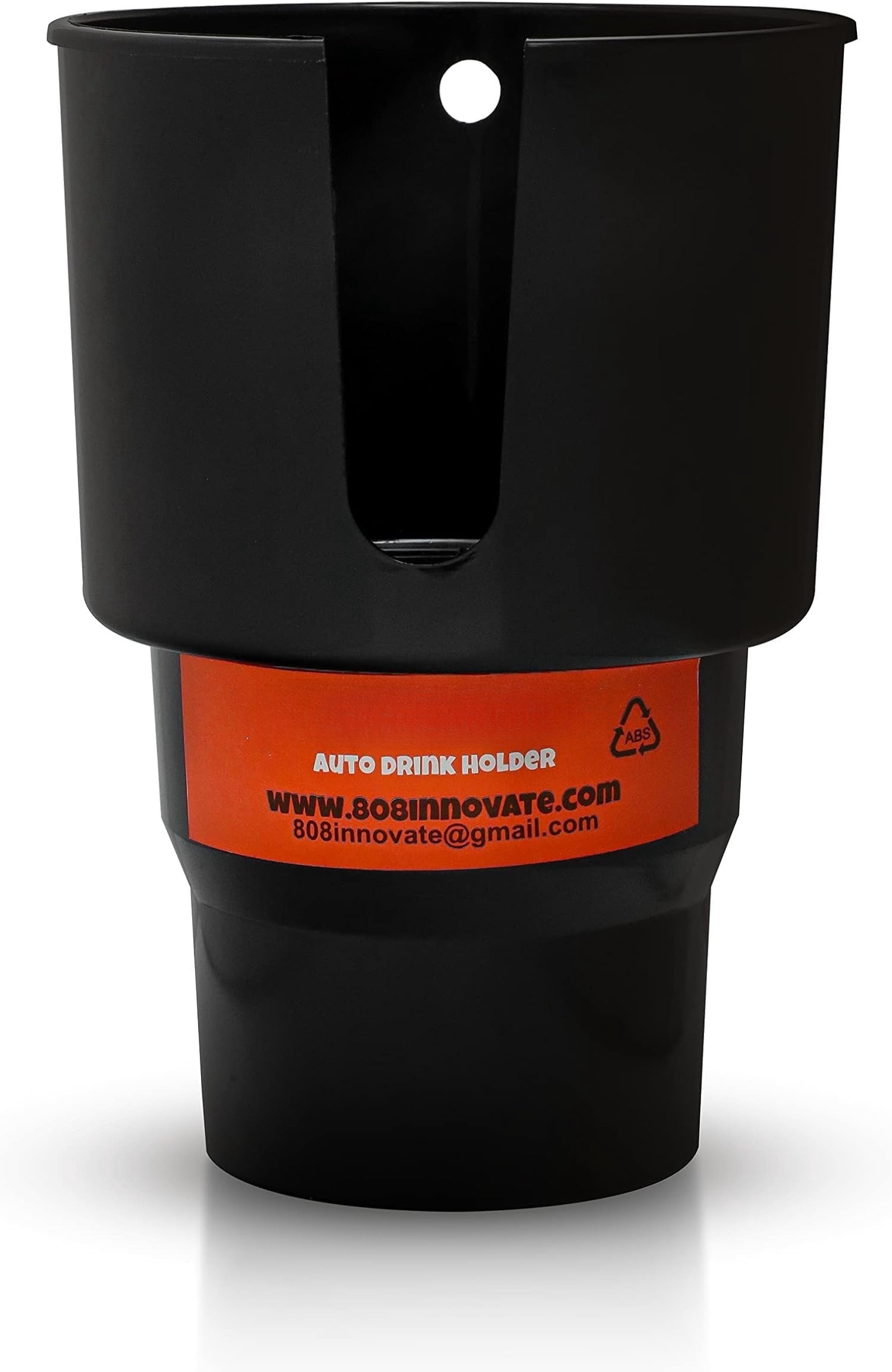 Cup Holder Expander - Fits Hydro Flasks 32/40 oz, Nalgene,  &amp; Large Bottles up to 3.8  Wide - for  up to 3.2  Wide - Black M226V