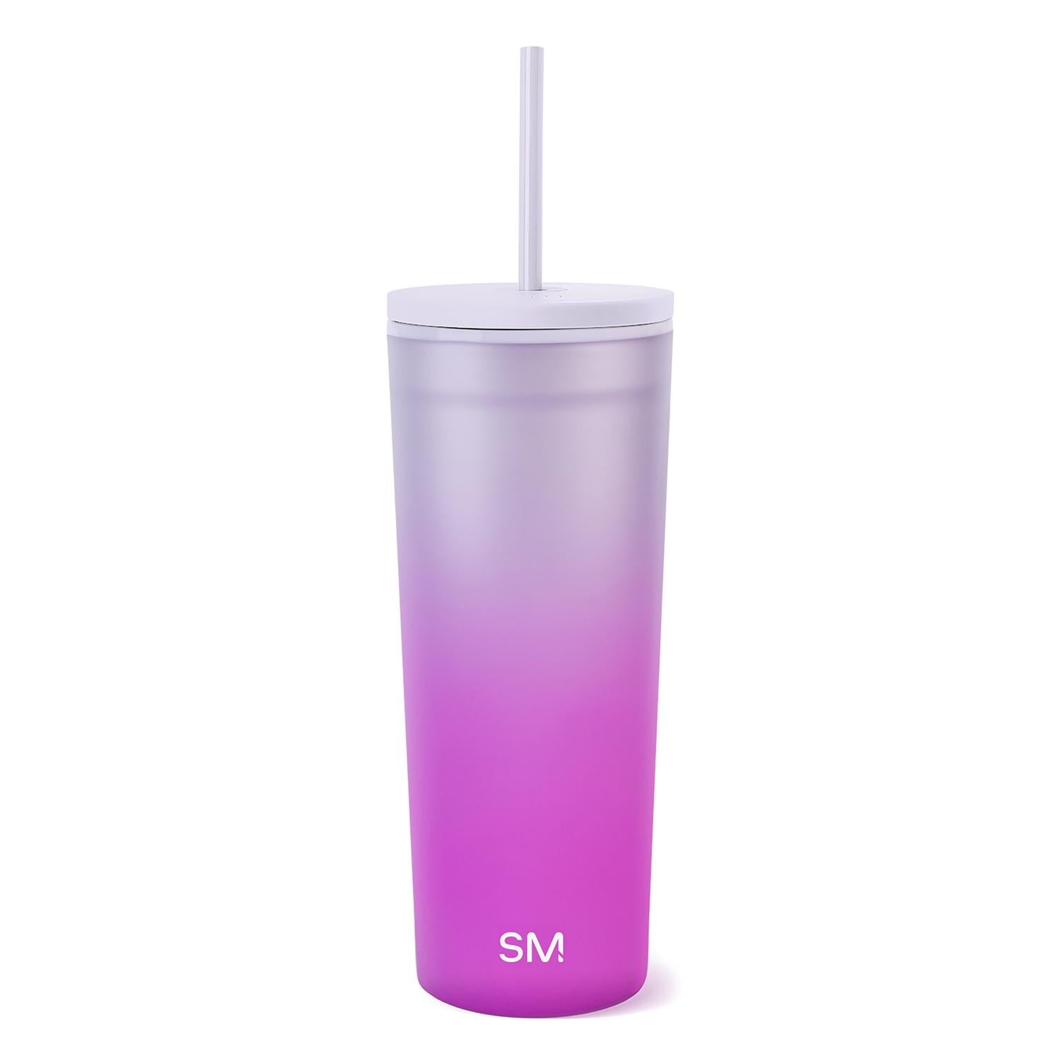 Simple Modern 24 fl oz Double Wall Plastic Classic Tumbler with Straw|Opalescent M393X